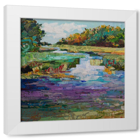 River View II White Modern Wood Framed Art Print by St Hilaire, Elizabeth