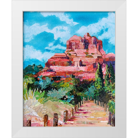 Bell Rock Journey White Modern Wood Framed Art Print by St Hilaire, Elizabeth