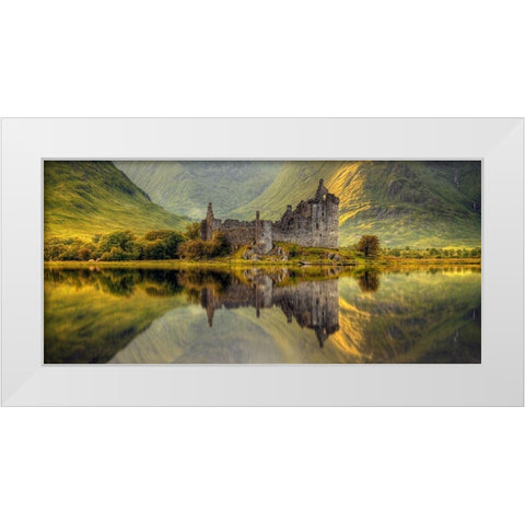 Kilchurn White Modern Wood Framed Art Print by Kruczynski, Wojciech