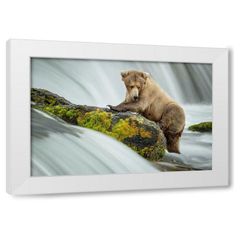 Left Wanting White Modern Wood Framed Art Print by Doyle, Renee