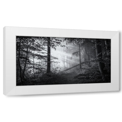 point of no return White Modern Wood Framed Art Print by Maier, Norbert