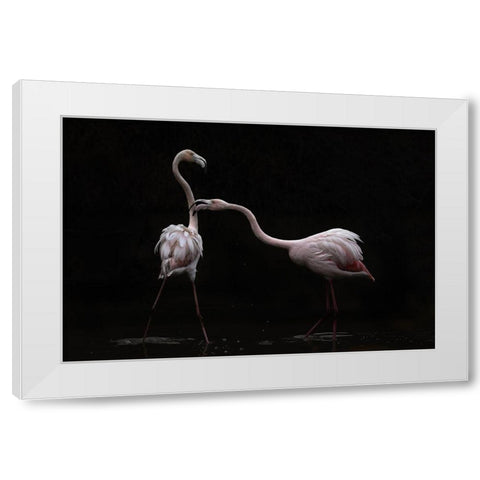 Not all is rosy White Modern Wood Framed Art Print by Benezech, Martine