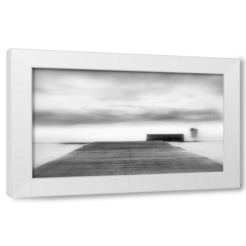 To The Skies From A Hillside White Modern Wood Framed Art Print by Abrantes, Paulo