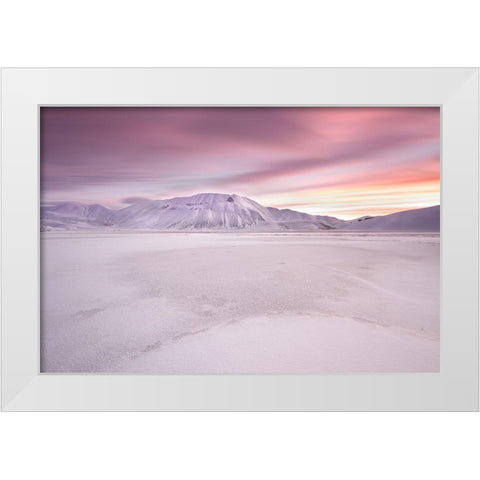 Sibillini National Park  Sunrise White Modern Wood Framed Art Print by Marchegiani, Roberto