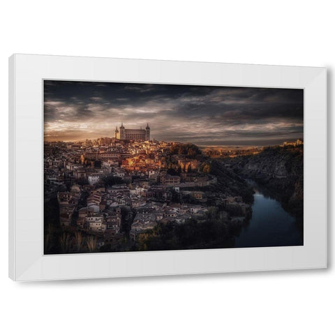 Toledo. White Modern Wood Framed Art Print by Cuomo, Massimo