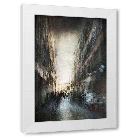 Untitled White Modern Wood Framed Art Print by Grambone, Antonio