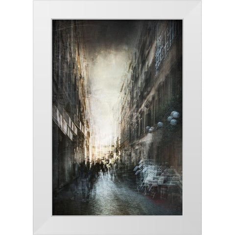 Untitled White Modern Wood Framed Art Print by Grambone, Antonio