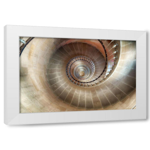 1 618033989 White Modern Wood Framed Art Print by Lenne, Thomas