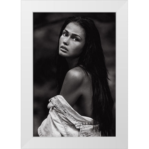 Romi White Modern Wood Framed Art Print by Krystynek Mqep, Martin