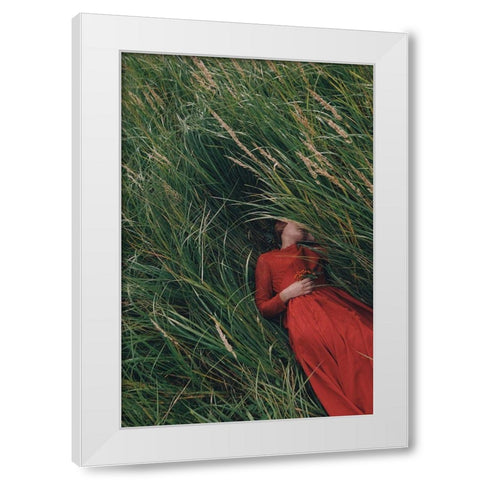 Untitled White Modern Wood Framed Art Print by Barantseva, Olga