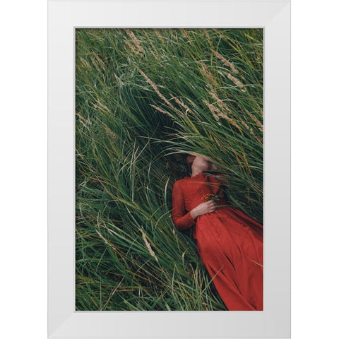 Untitled White Modern Wood Framed Art Print by Barantseva, Olga