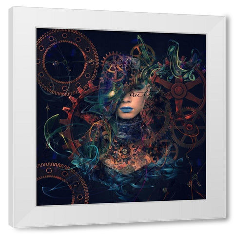 Reincarnation White Modern Wood Framed Art Print by Simongulashvili, Natalia