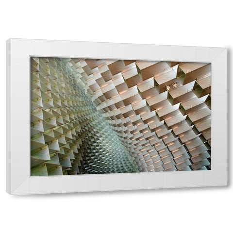 Serpentine White Modern Wood Framed Art Print by Wride, Linda