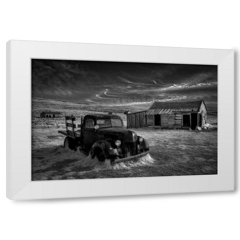 No More Gold... White Modern Wood Framed Art Print by Darby, Rob