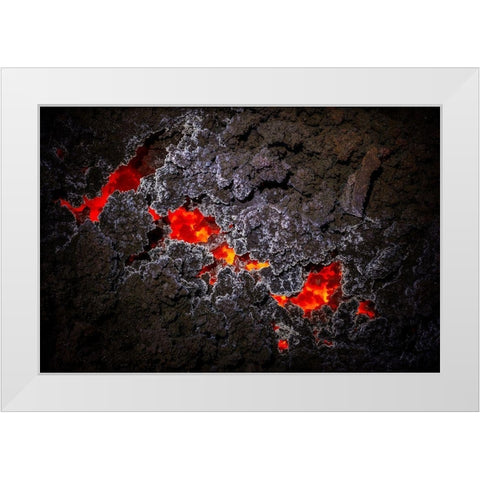 Crystallization White Modern Wood Framed Art Print by Gabriel, Barathieu