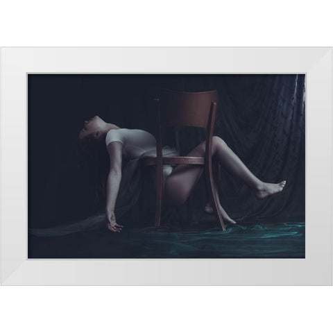 leitmotif of self retrieval White Modern Wood Framed Art Print by Tautzenberger, Bettina