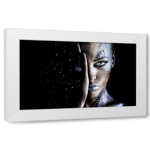 milky way White Modern Wood Framed Art Print by D, Polo