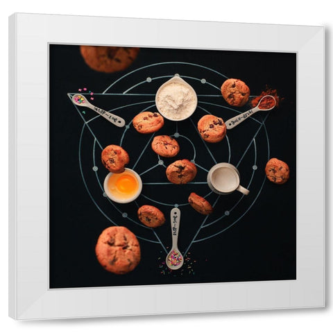 Baking alchemy White Modern Wood Framed Art Print by Belenko, Dina