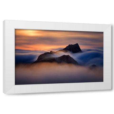 Storskiva White Modern Wood Framed Art Print by Kruczynski, Wojciech