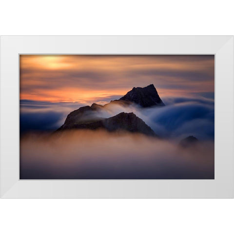 Storskiva White Modern Wood Framed Art Print by Kruczynski, Wojciech