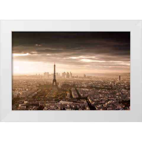 PARIS MAGNIFICENCE White Modern Wood Framed Art Print by Marx, Jaco