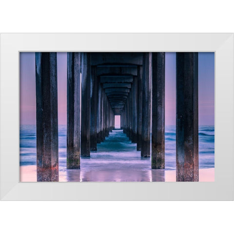 Vista White Modern Wood Framed Art Print by Agazzi, Andreas