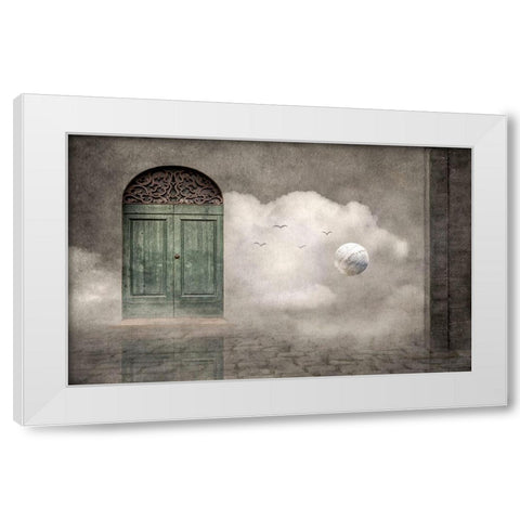 Secret Door White Modern Wood Framed Art Print by Marcel, Christian