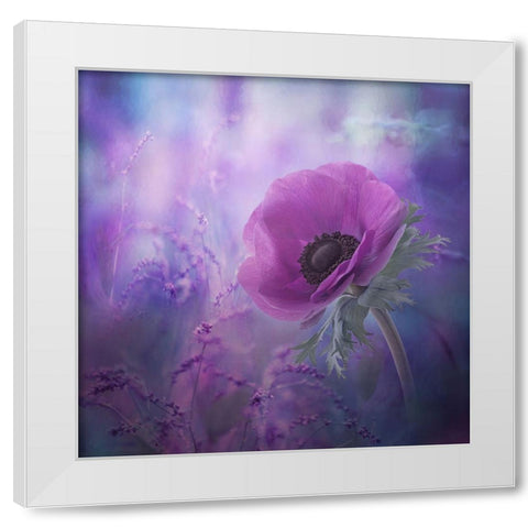 Ecstasy White Modern Wood Framed Art Print by Simongulashvili, Natalia