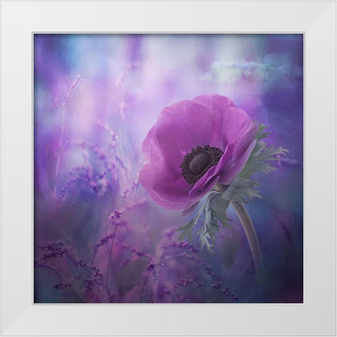 Ecstasy White Modern Wood Framed Art Print by Simongulashvili, Natalia