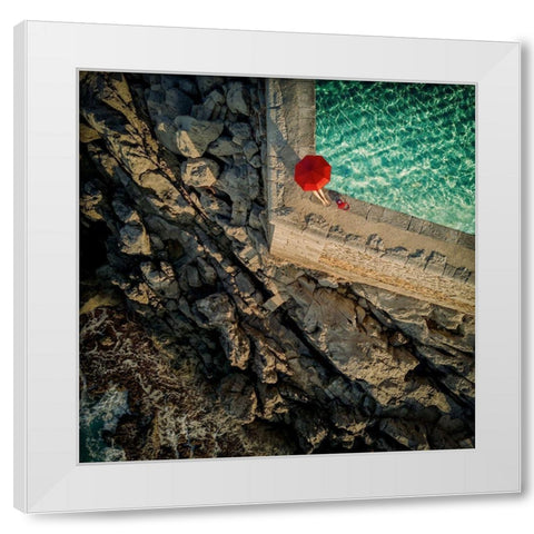 to the other side White Modern Wood Framed Art Print by Ambra