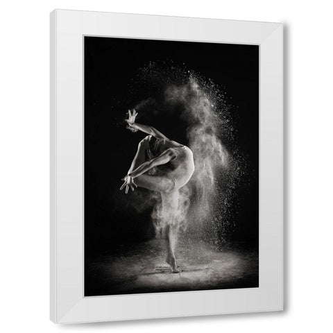In the light White Modern Wood Framed Art Print by Light, Shades