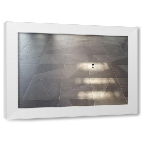 Freedom White Modern Wood Framed Art Print by Limberg, Huib