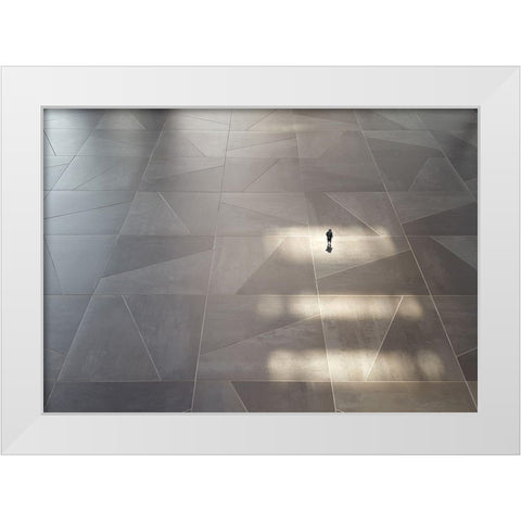 Freedom White Modern Wood Framed Art Print by Limberg, Huib