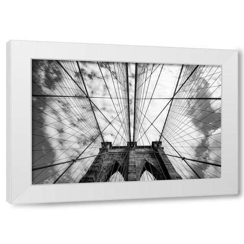 The bridge White Modern Wood Framed Art Print by Nihashi, Susumu