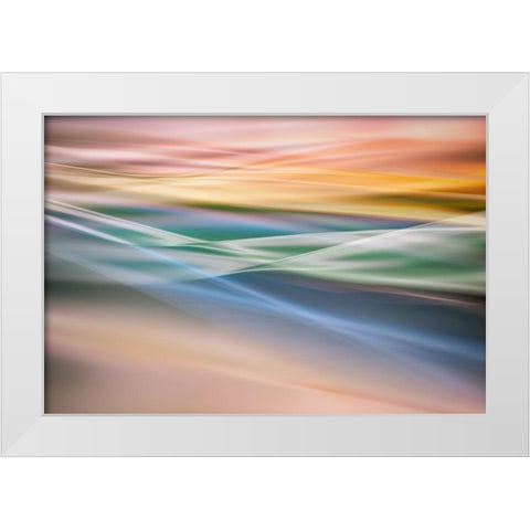 Untitled White Modern Wood Framed Art Print by Or, Keren