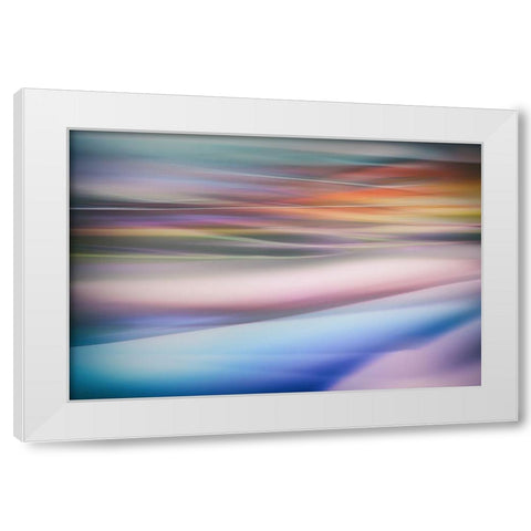 Untitled White Modern Wood Framed Art Print by Or, Keren