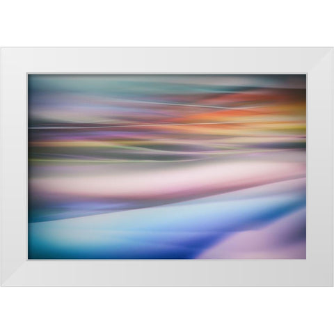 Untitled White Modern Wood Framed Art Print by Or, Keren