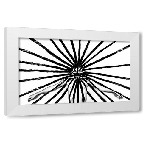 Radiation White Modern Wood Framed Art Print by Melnotte, Mike