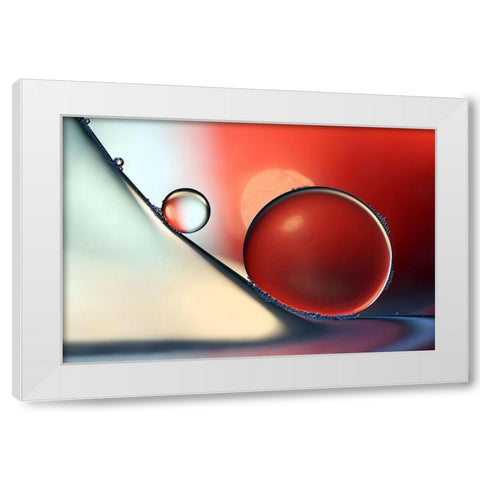 Down and around White Modern Wood Framed Art Print by Westum, Heidi