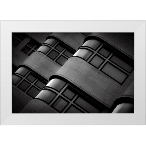 Shell White Modern Wood Framed Art Print by Buder, Stefan