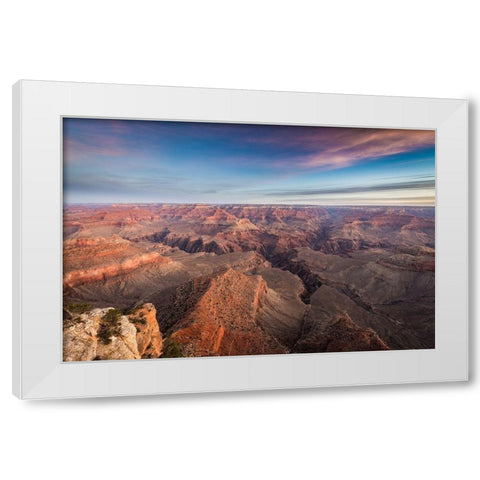 South rim sunrise White Modern Wood Framed Art Print by C. Sink, Jeffrey