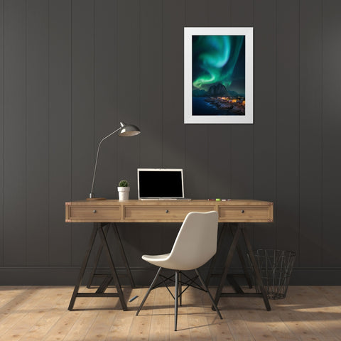 Rise Up White Modern Wood Framed Art Print by F. Turienzo, Carlos