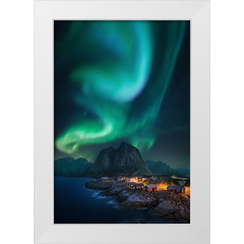 Rise Up White Modern Wood Framed Art Print by F. Turienzo, Carlos