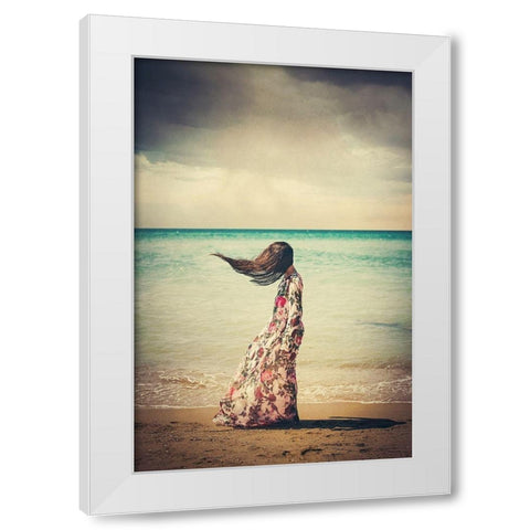 abandoned dreams White Modern Wood Framed Art Print by Bekyarova, Svetlana