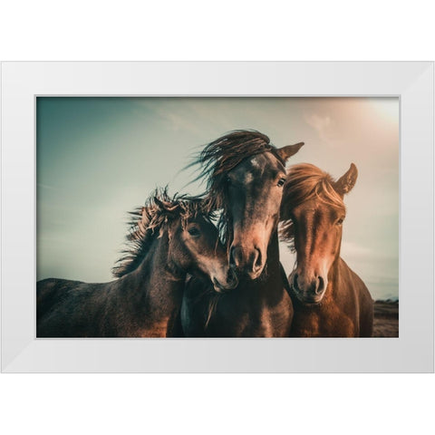 Family portrait White Modern Wood Framed Art Print by Hennen, Marcus