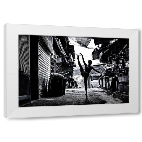 Untitled White Modern Wood Framed Art Print by Eichelberg, Amnon