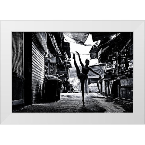 Untitled White Modern Wood Framed Art Print by Eichelberg, Amnon