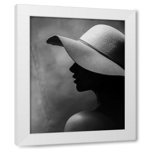 contrast White Modern Wood Framed Art Print by Mohammadkhaksarmadani