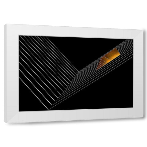 the window and the mirror White Modern Wood Framed Art Print by Claes, Gilbert