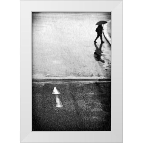 If I Have To Go White Modern Wood Framed Art Print by Mexia, Laura